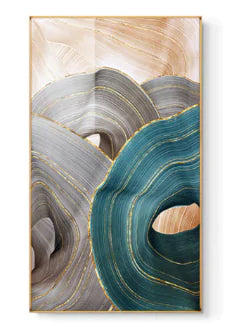 Nordic Modern Abstract Gold Ribbon  Art